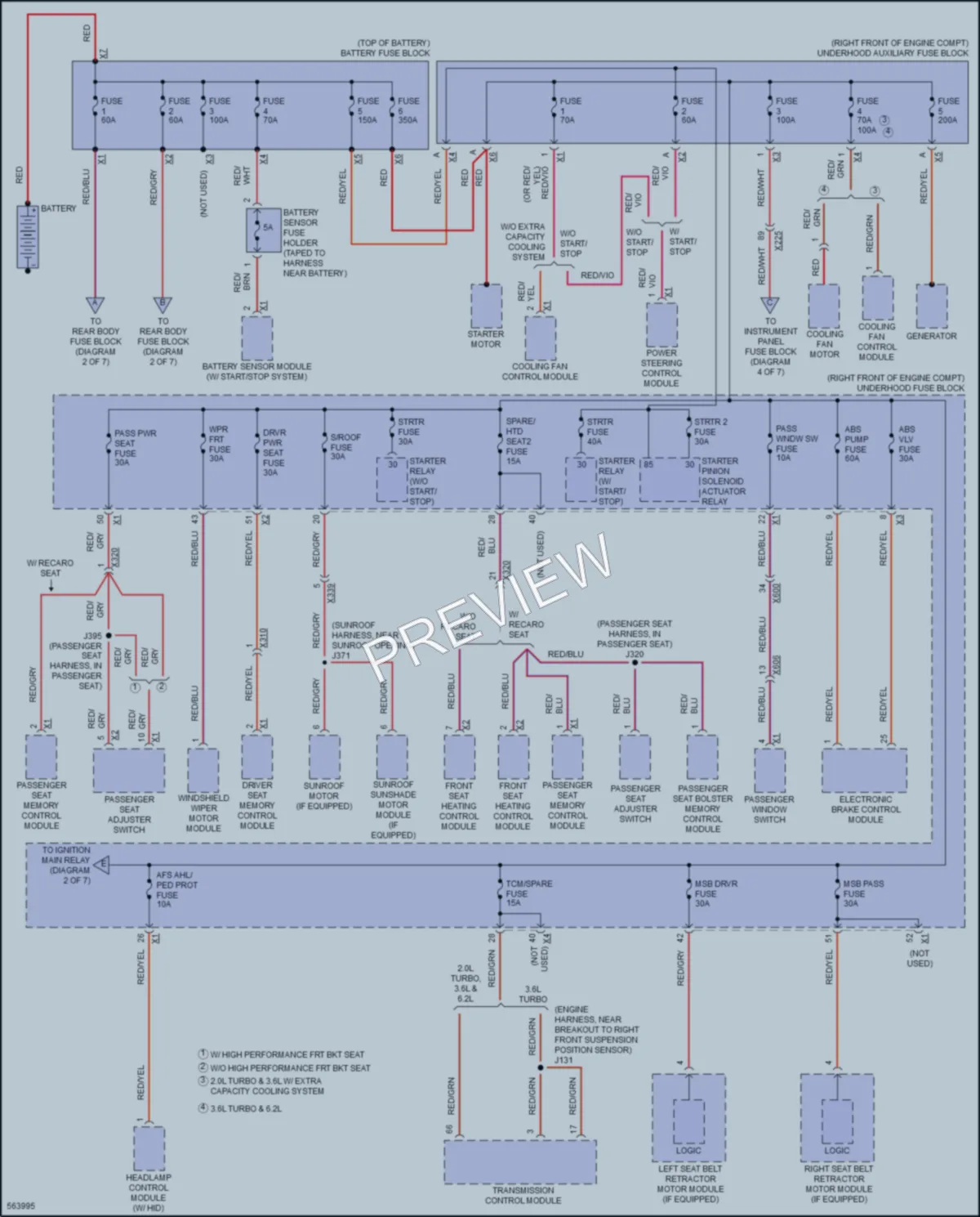 2017 Cadillac CTS Power Distribution wiring diagram preview