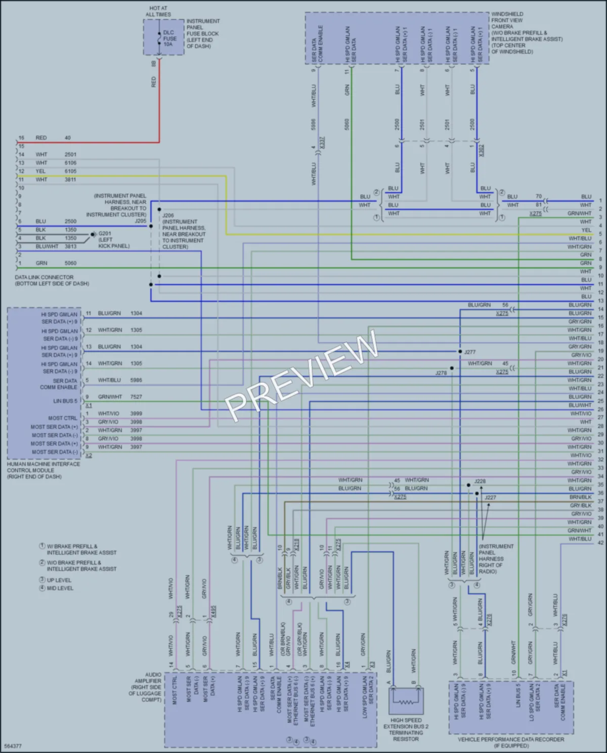2017 Cadillac CTSV Computer Data Lines wiring diagram preview