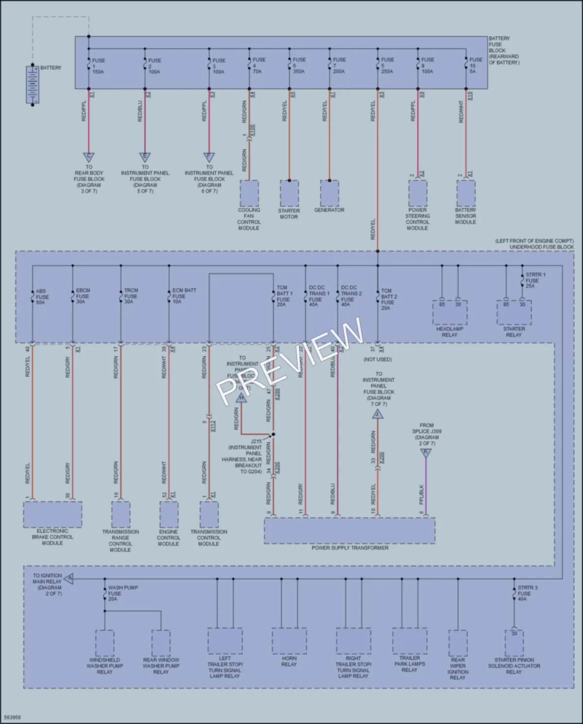 2017 Cadillac XT5 Power Distribution wiring diagram preview