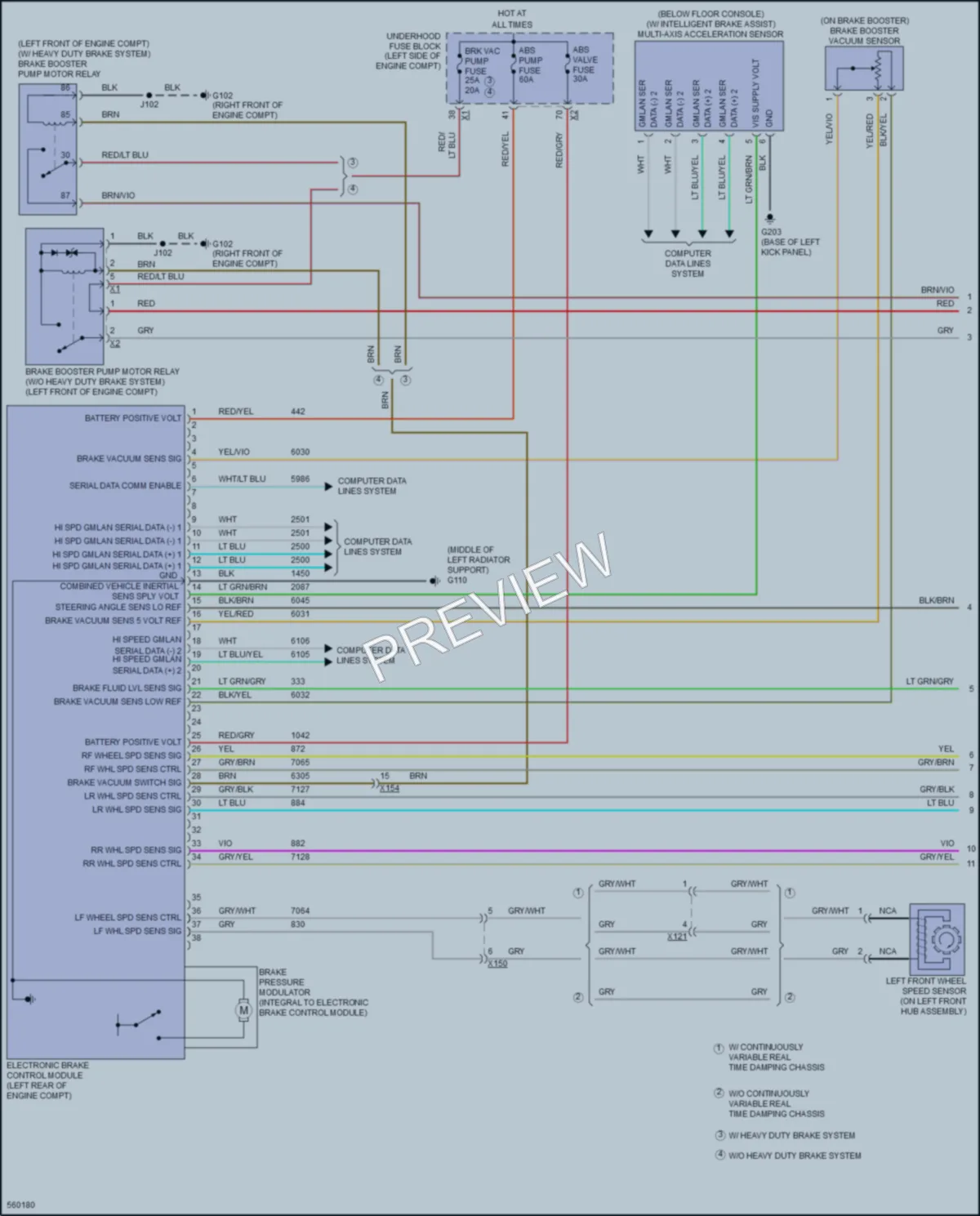 2017 Cadillac XTS Anti Lock Brakes wiring diagram preview
