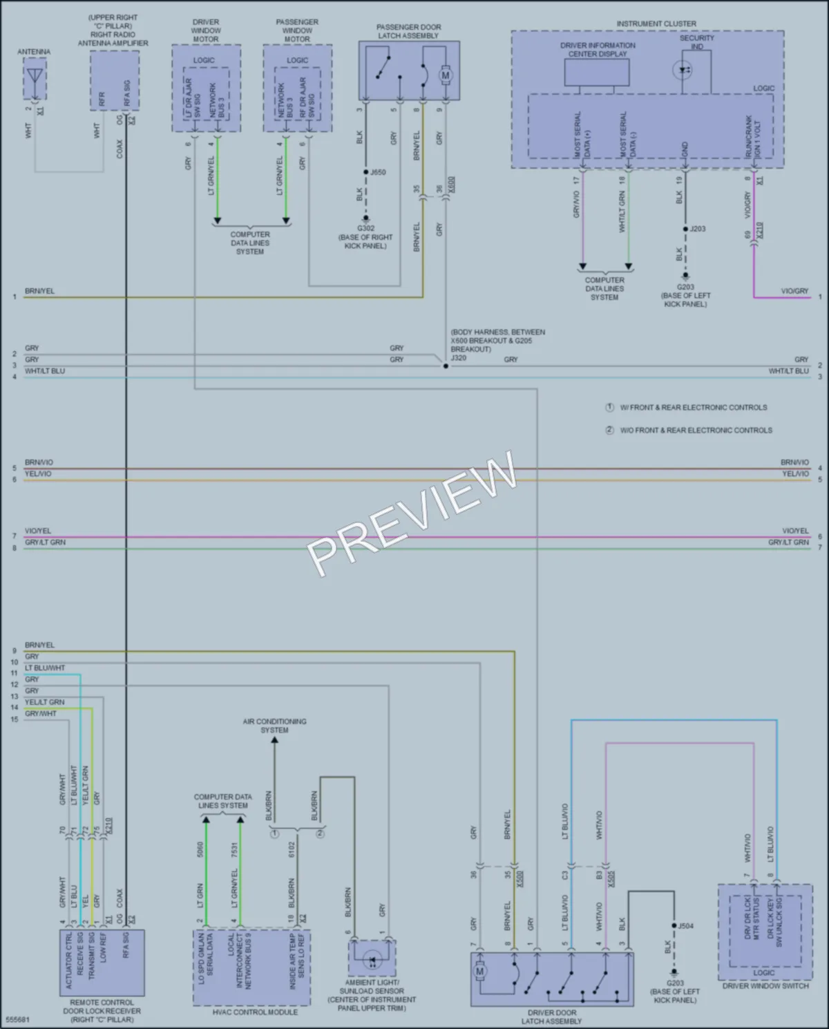2017 Cadillac XTS Anti Theft wiring diagram preview