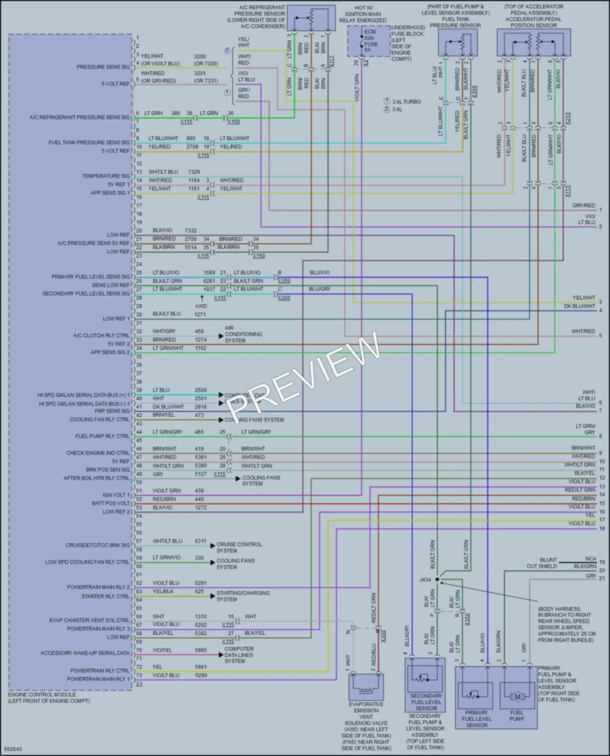 2017 Cadillac XTS Engine Performance wiring diagram preview