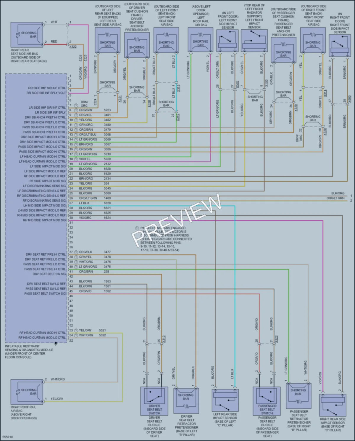 2017 Cadillac XTS Supplemental Restraints wiring diagram preview
