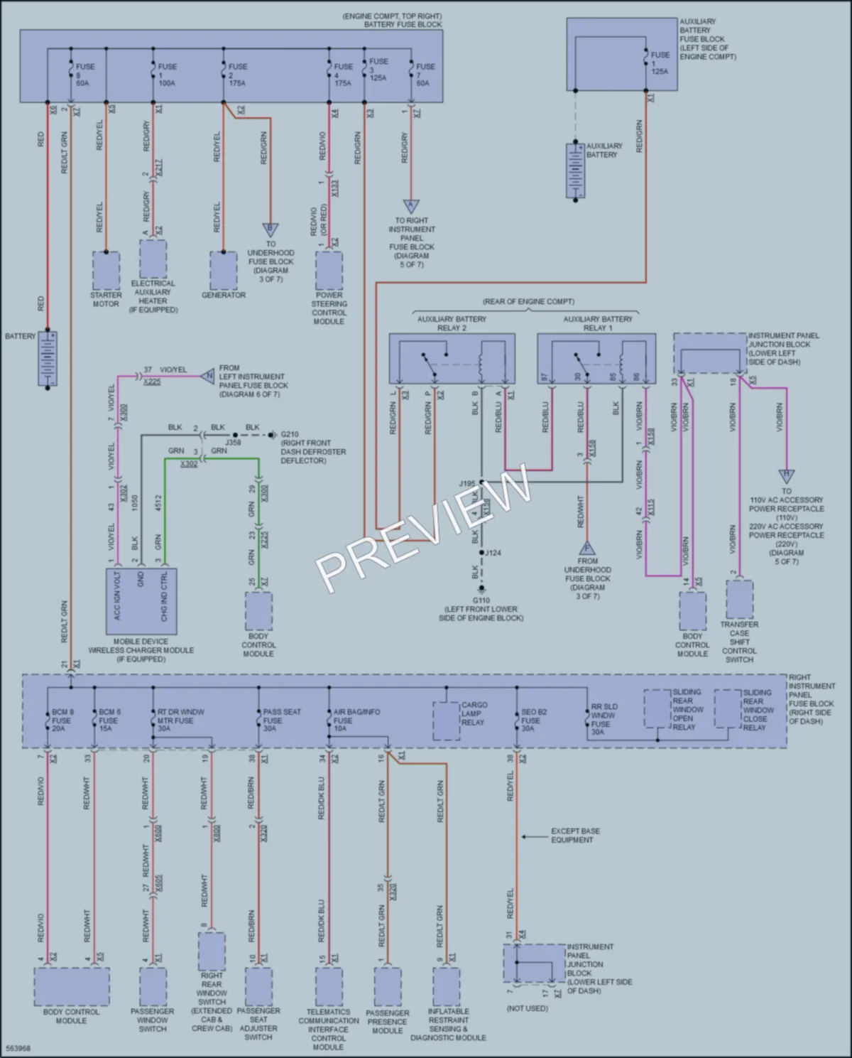 2017 Chevrolet 1500Silverado Power Distribution wiring diagram preview