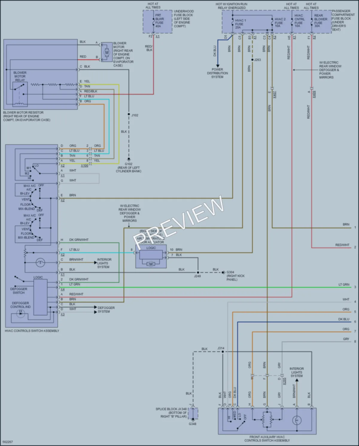 2017 Chevrolet 2500Express Air Conditioning wiring diagram preview