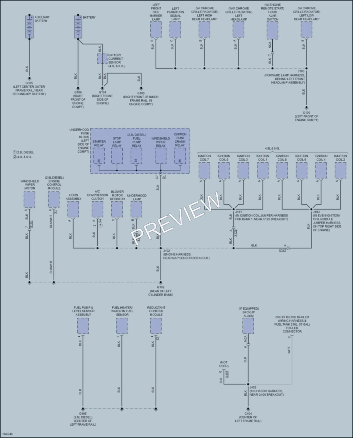2017 Chevrolet 2500Express Ground Distribution wiring diagram preview