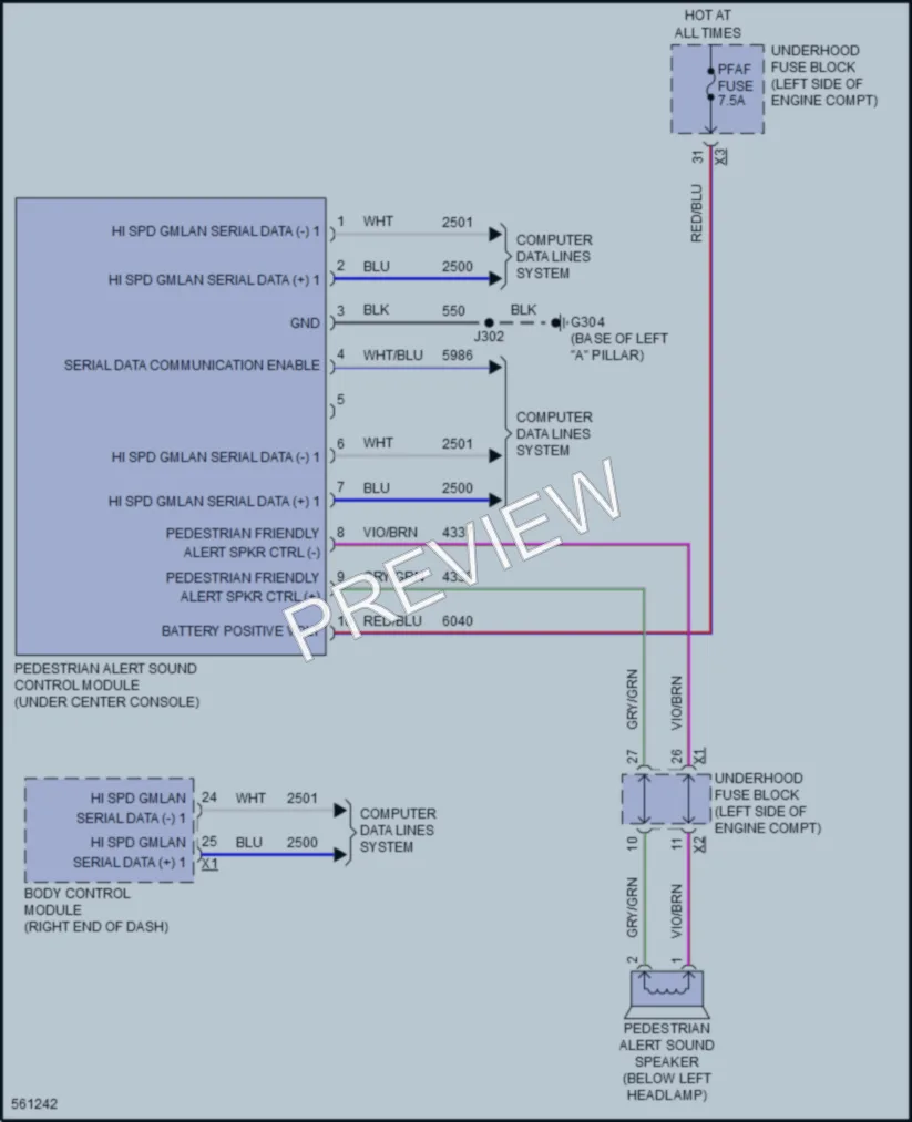 2017 Chevrolet Bolt Active Bodyworks wiring diagram preview