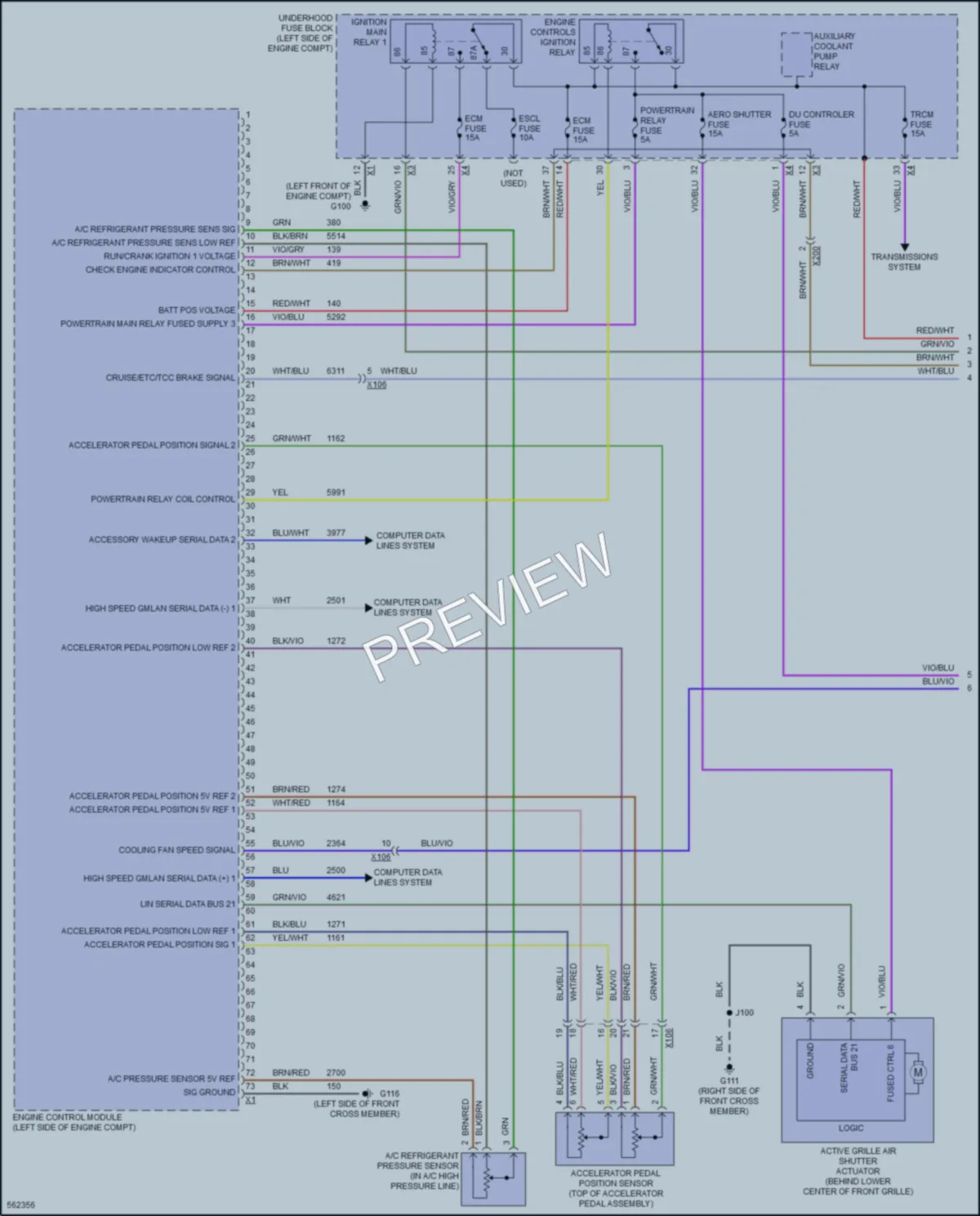 2017 Chevrolet BoltEV Engine Performance wiring diagram preview