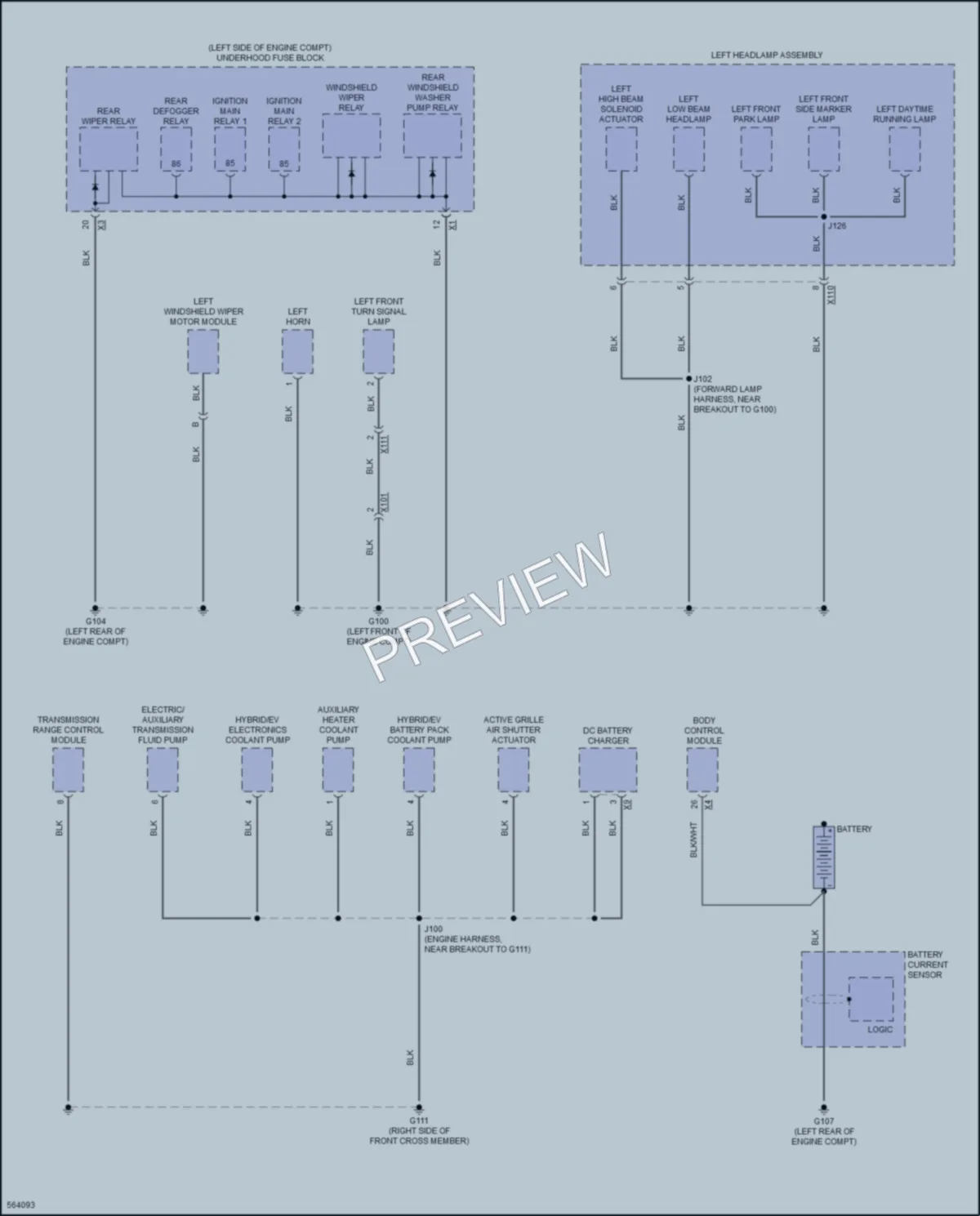 2017 Chevrolet BoltEV Ground Distribution wiring diagram preview