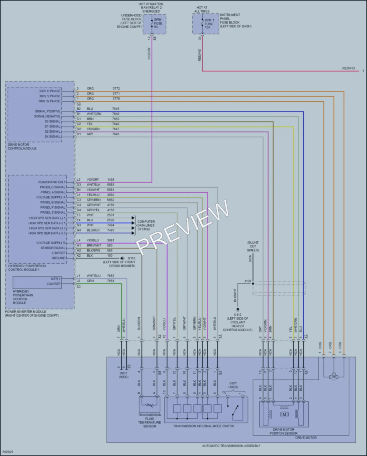 2017 Chevrolet BoltEV Transmission wiring diagram preview