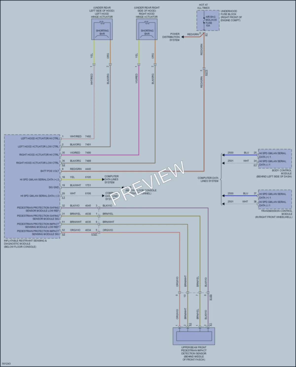 2017 Chevrolet Camaro Active Bodyworks wiring diagram preview