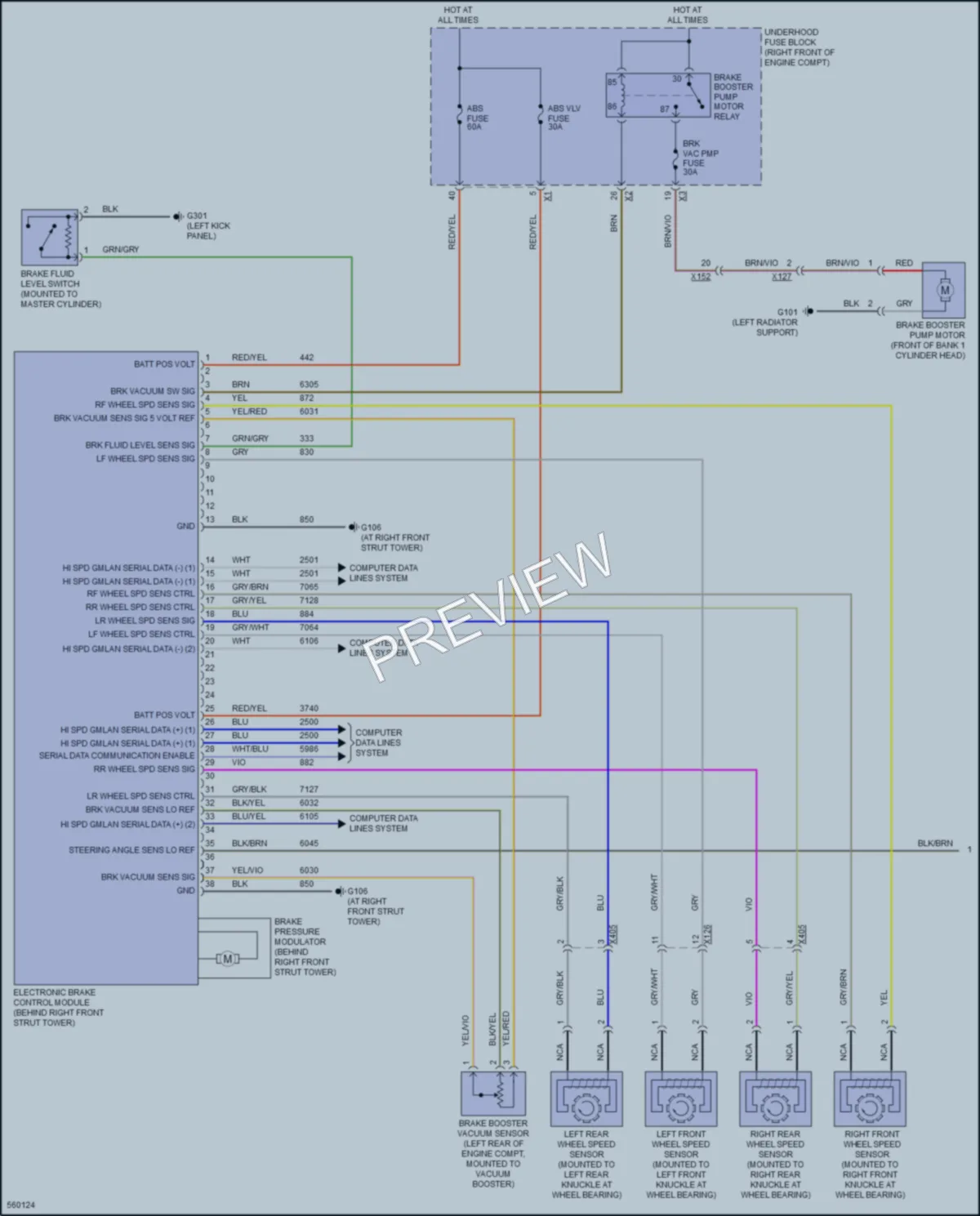 2017 Chevrolet Camaro Anti Lock Brakes wiring diagram preview