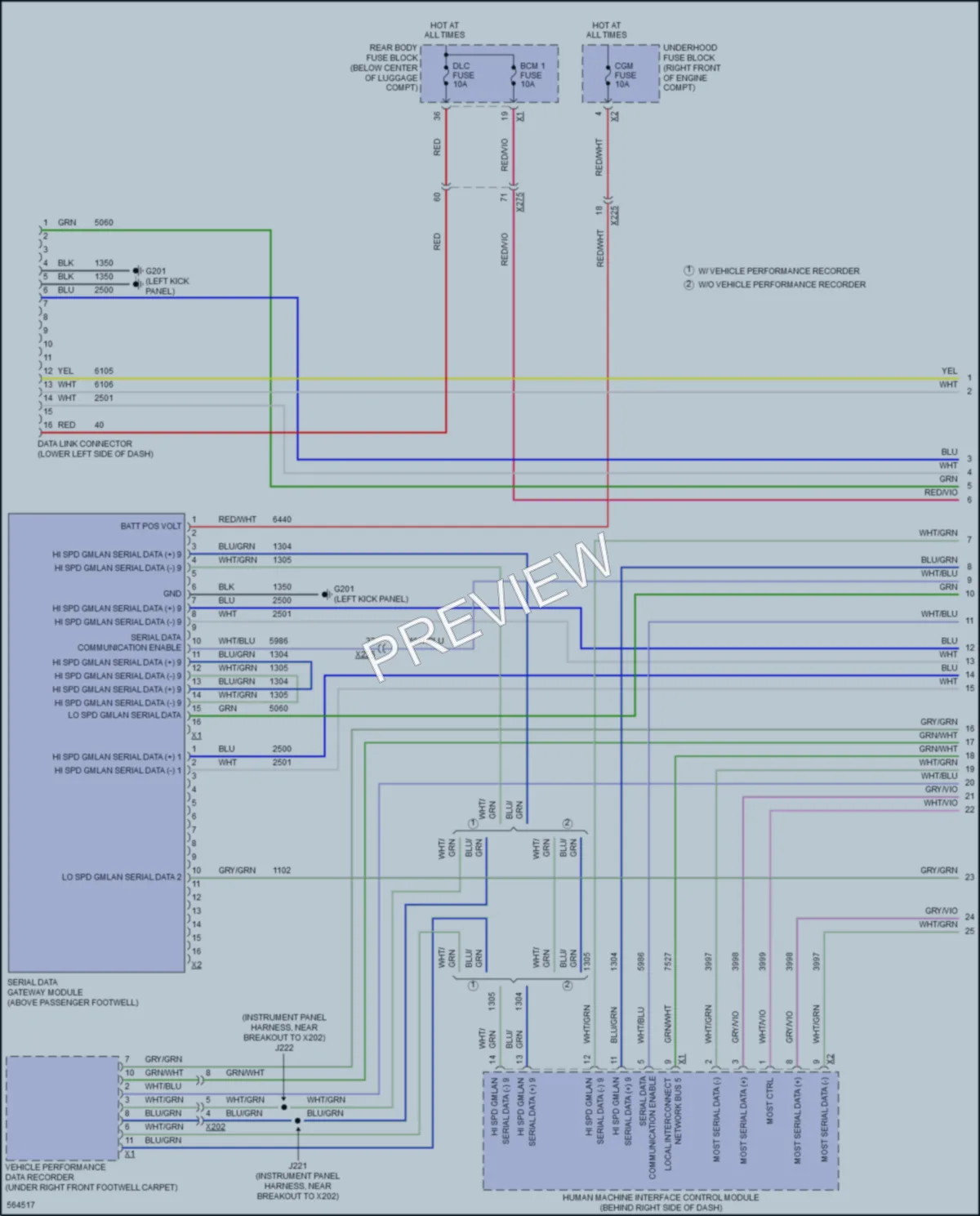 2017 Chevrolet Camaro Computer Data Lines wiring diagram preview