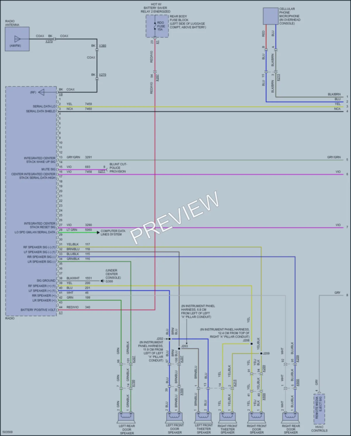 2017 Chevrolet CapricePPV Radio wiring diagram preview