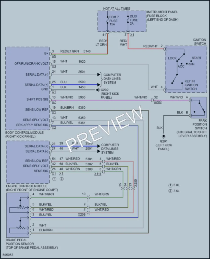 2017 Chevrolet CapricePPV Shift Interlock wiring diagram preview