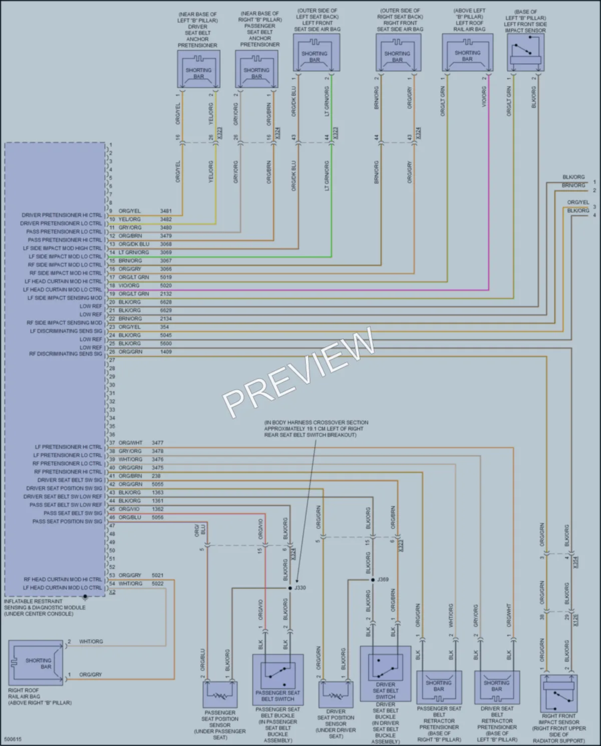2017 Chevrolet CapricePPV Supplemental Restraints wiring diagram preview