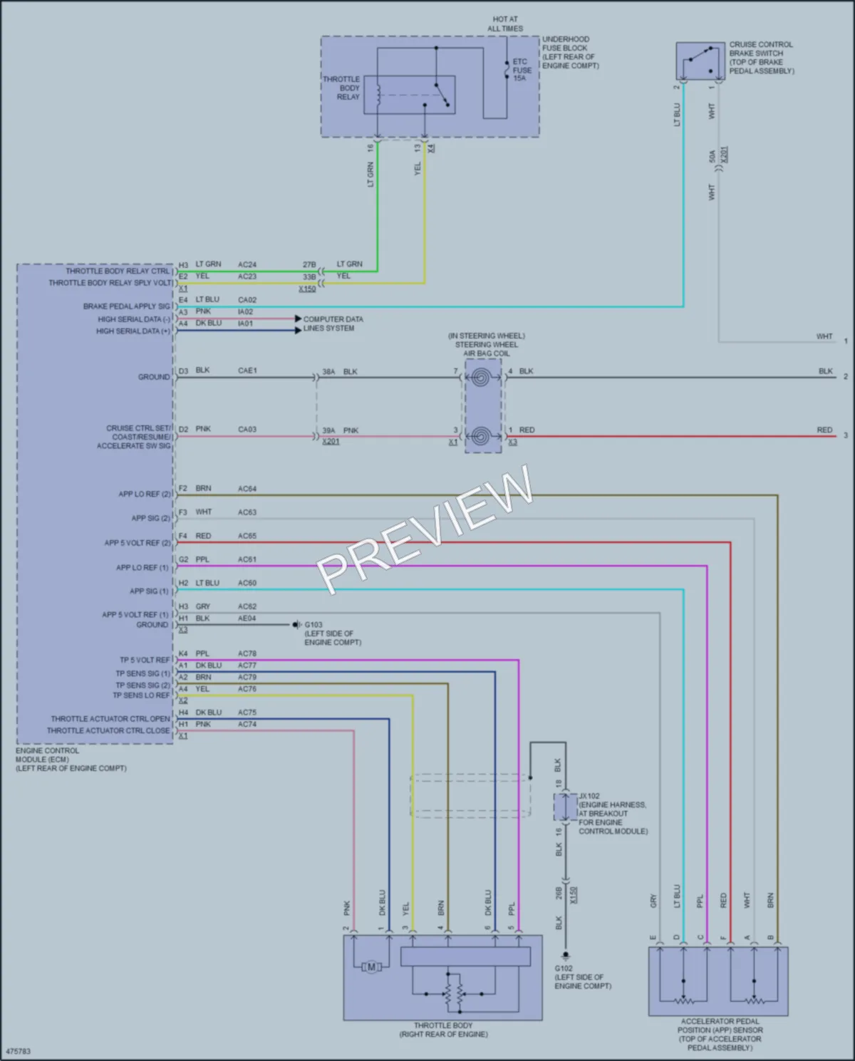 2017 Chevrolet CityExpress Cruise Control wiring diagram preview
