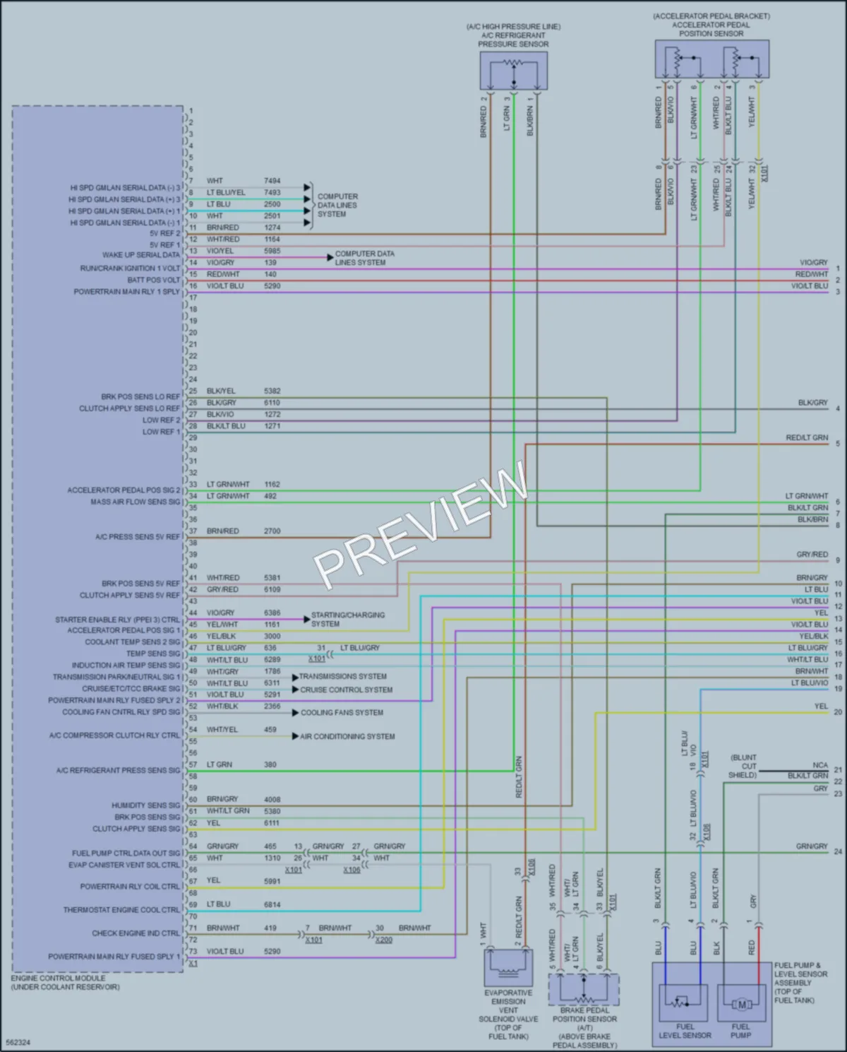 2017 Chevrolet Colorado Engine Performance wiring diagram preview