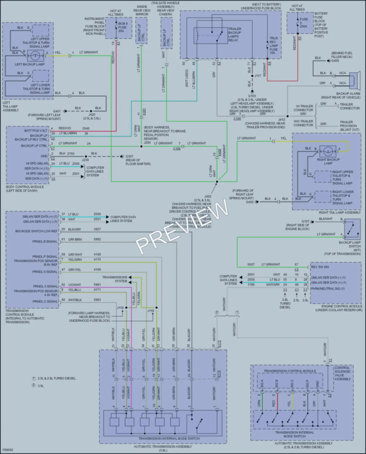 2017 Chevrolet Colorado Exterior Lights wiring diagram preview
