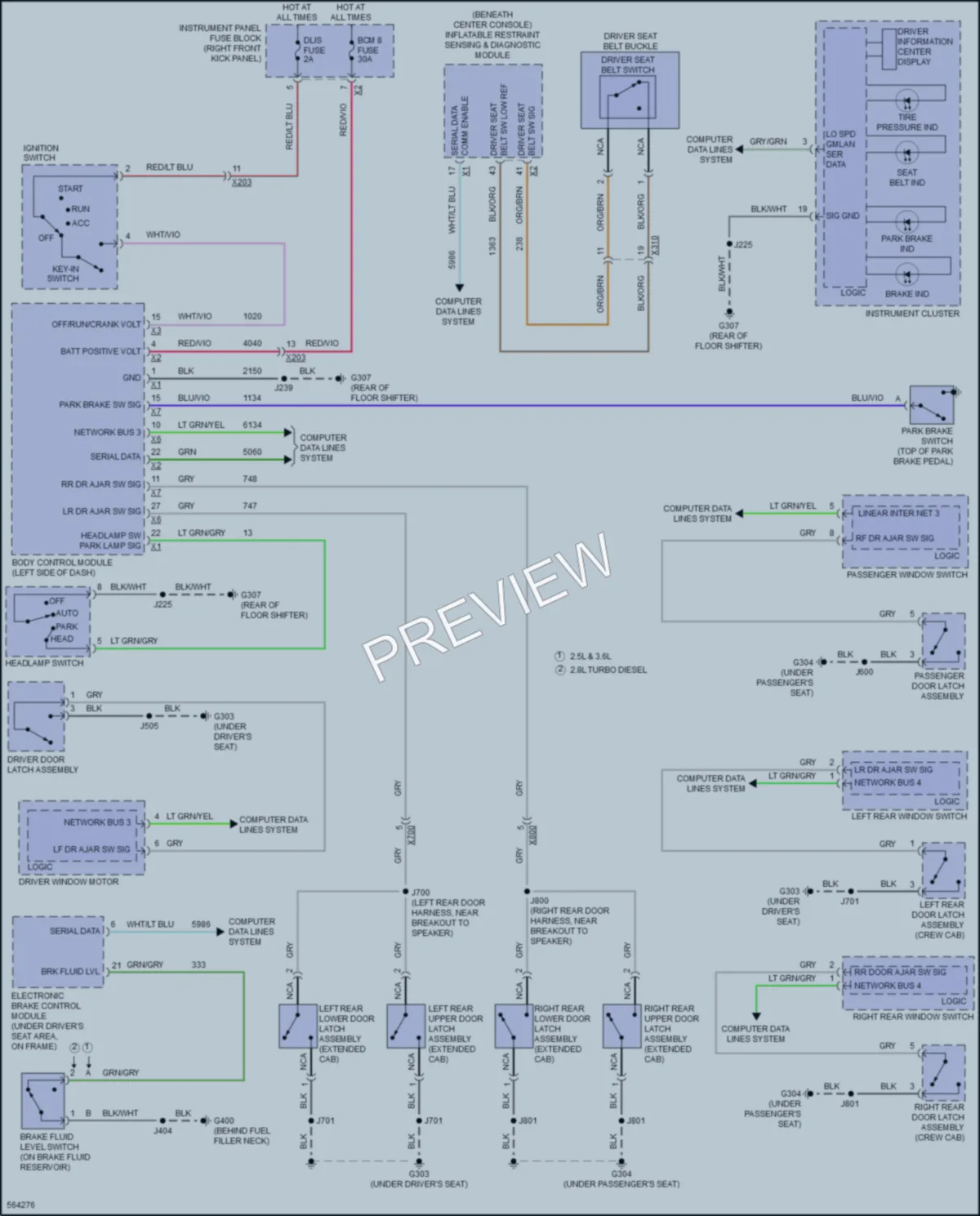 2017 Chevrolet Colorado Warning Systems wiring diagram preview