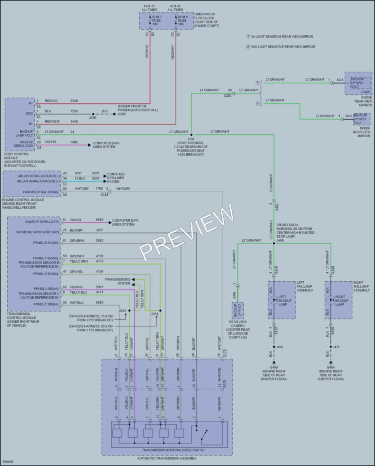 2017 Chevrolet CorvetteGrandSport Exterior Lights wiring diagram preview