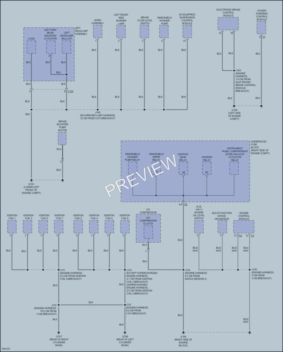 2017 Chevrolet CorvetteGrandSport Ground Distribution wiring diagram preview
