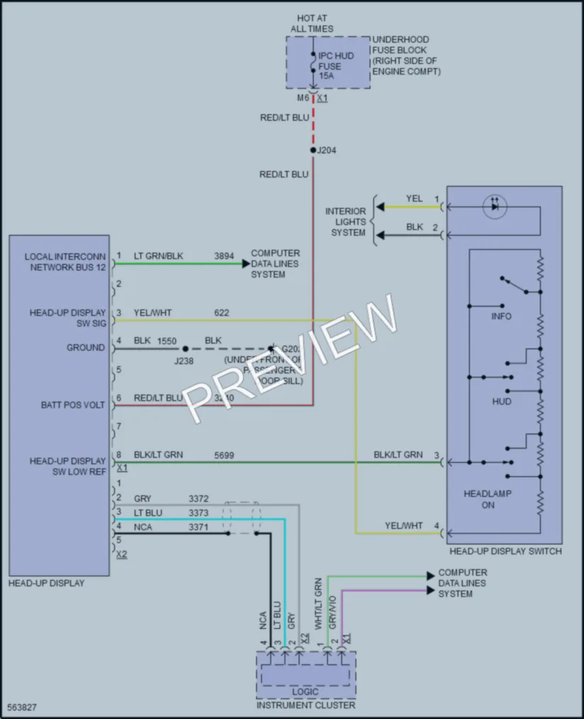 2017 Chevrolet CorvetteGrandSport Instrument Cluster wiring diagram preview