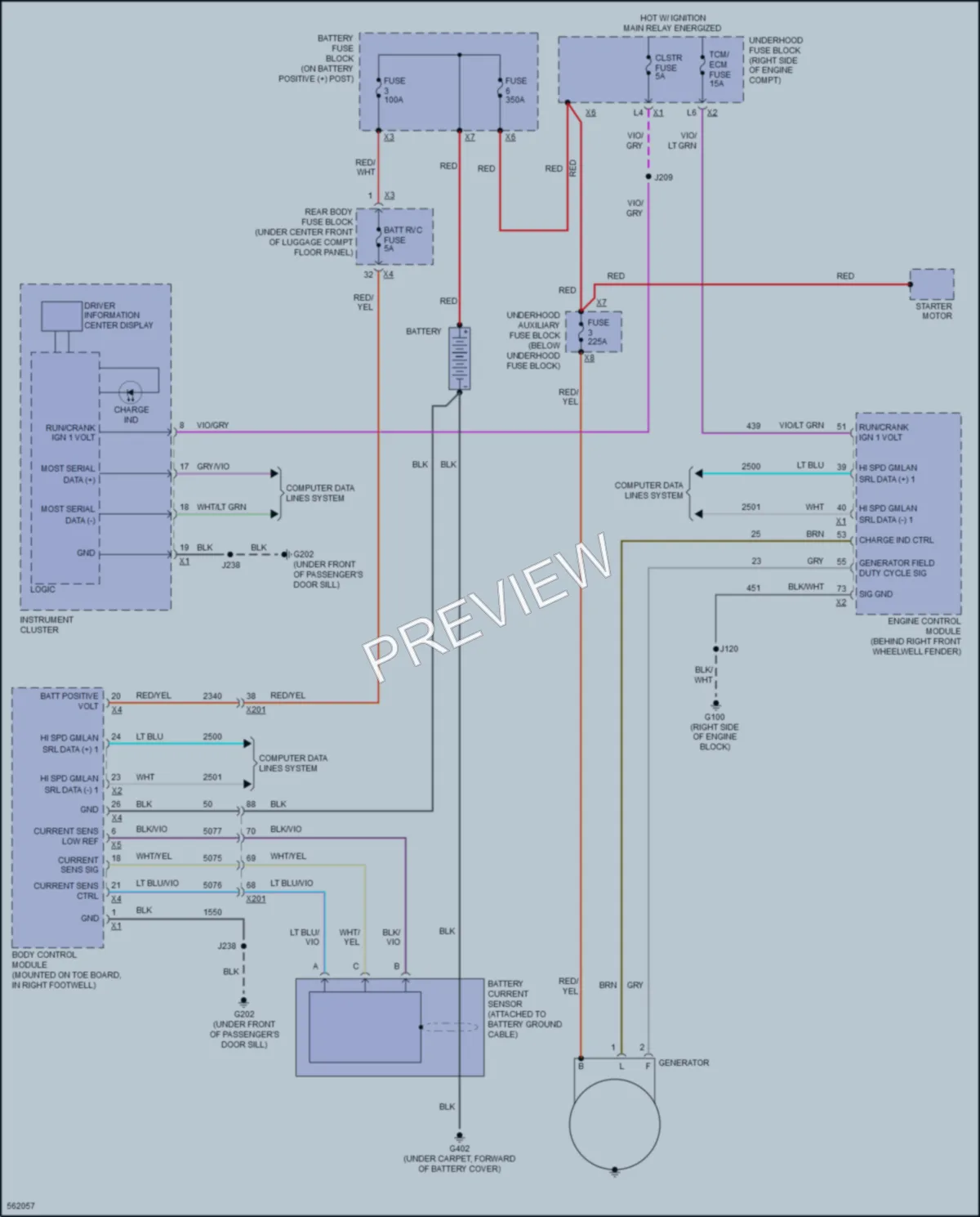 2017 Chevrolet CorvetteGrandSport Starting Charging wiring diagram preview