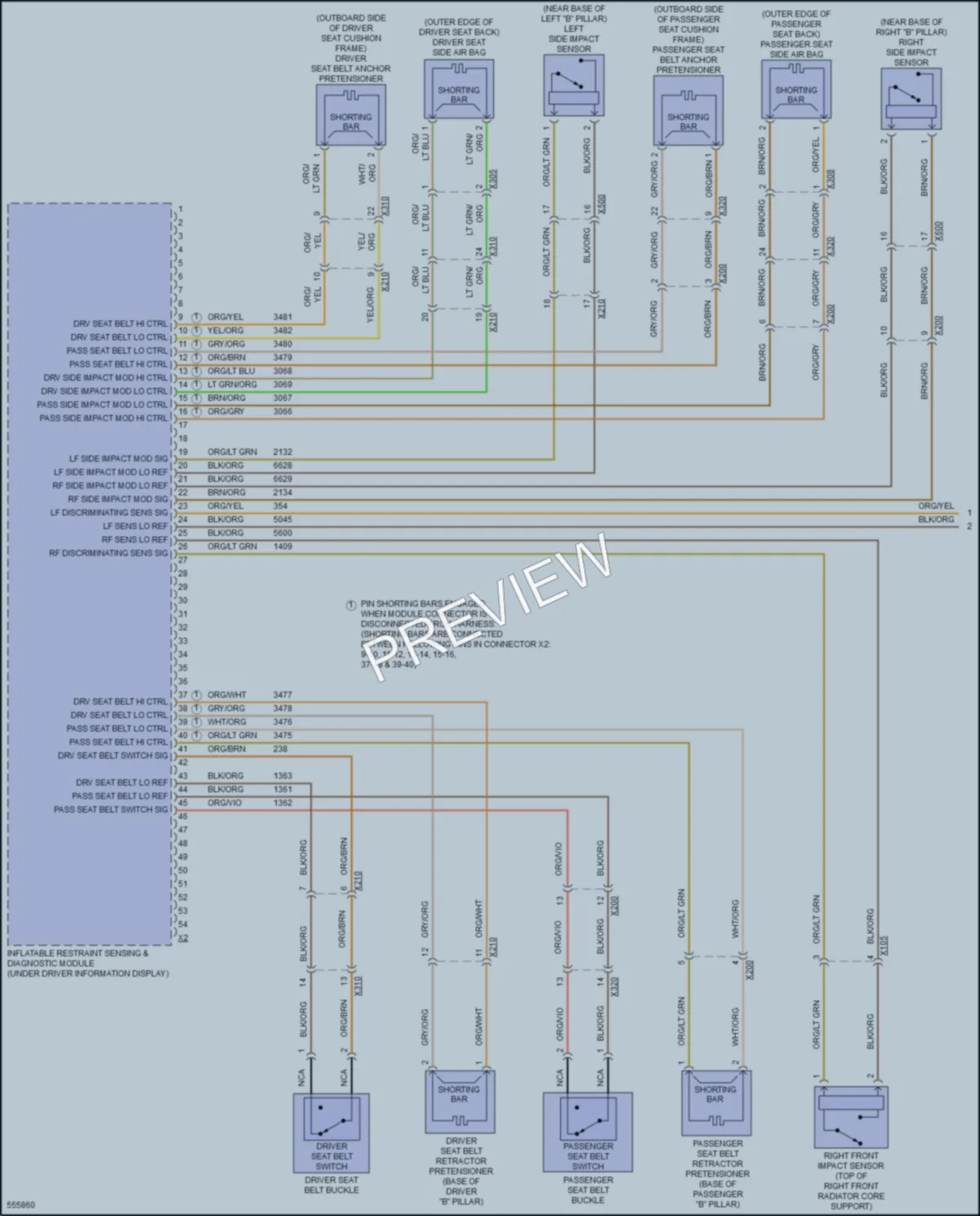2017 Chevrolet CorvetteStingray Supplemental Restraints wiring diagram preview