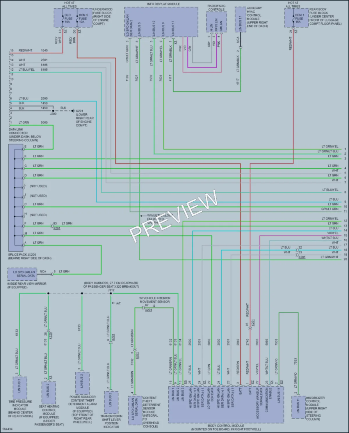 2017 Chevrolet CorvetteZ06 Computer Data Lines wiring diagram preview