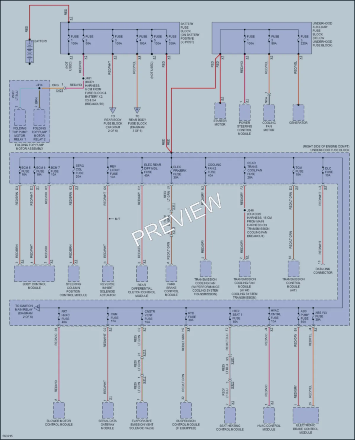2017 Chevrolet CorvetteZ06 Power Distribution wiring diagram preview