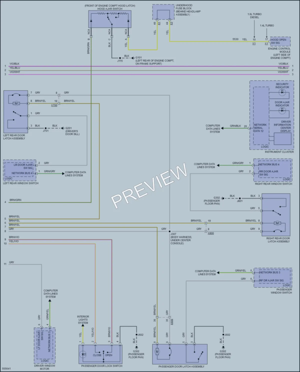 2017 Chevrolet Cruze Anti Theft wiring diagram preview