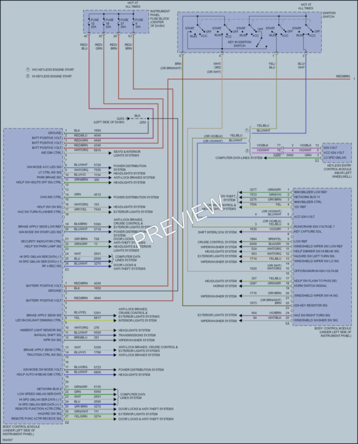 2017 Chevrolet Cruze Body Control Modules wiring diagram preview