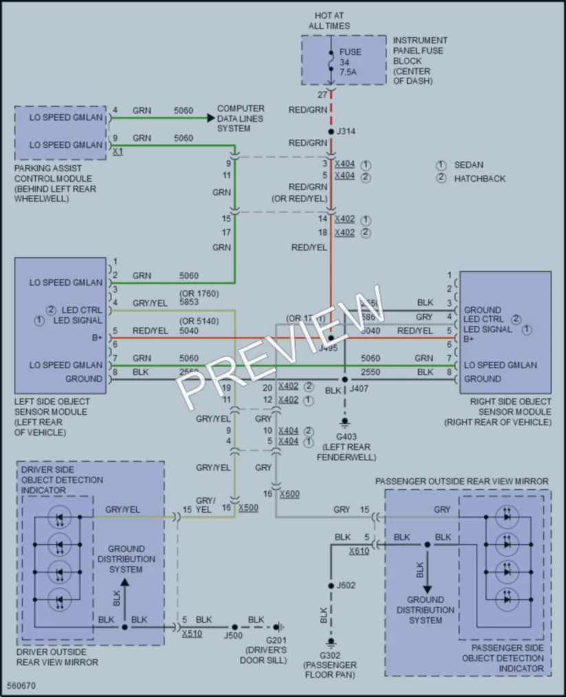 2017 Chevrolet Cruze Navigation wiring diagram preview