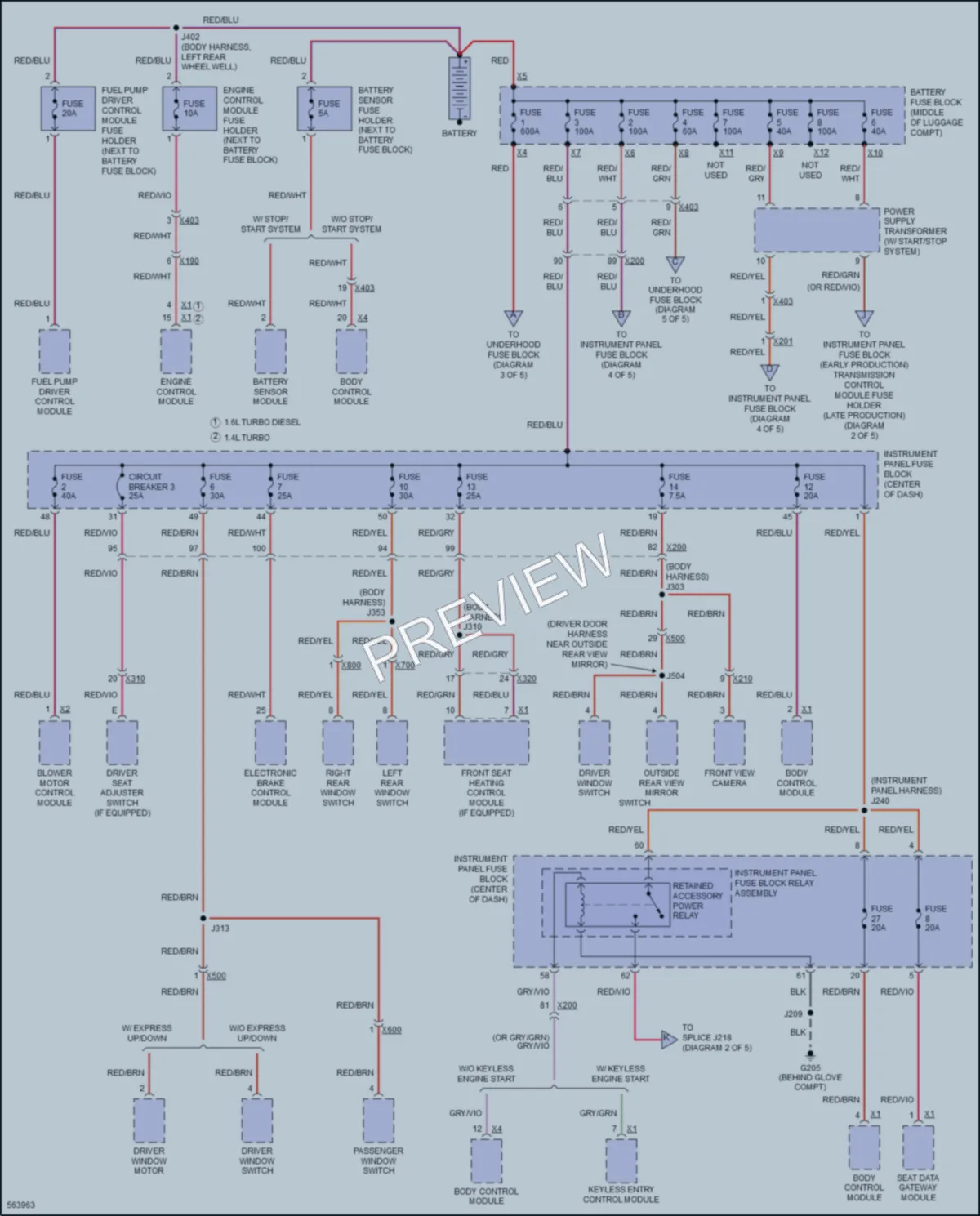 2017 Chevrolet Cruze Power Distribution wiring diagram preview