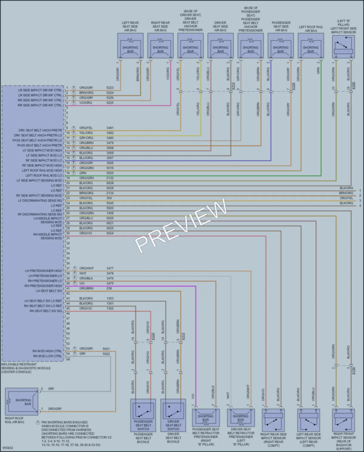 2017 Chevrolet Cruze Supplemental Restraints wiring diagram preview