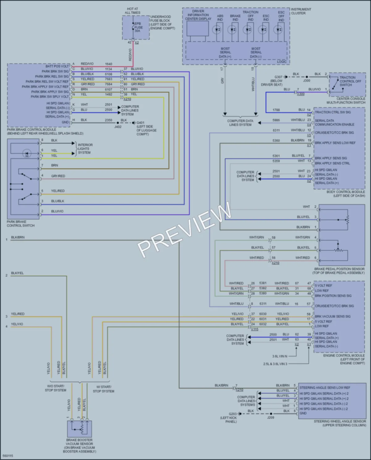 2017 Chevrolet Impala Anti Lock Brakes wiring diagram preview