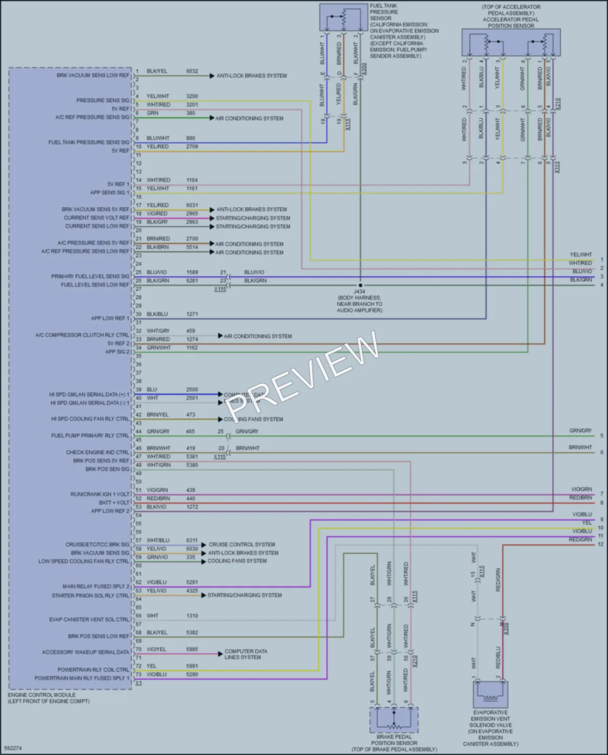 2017 Chevrolet Impala Engine Performance wiring diagram preview