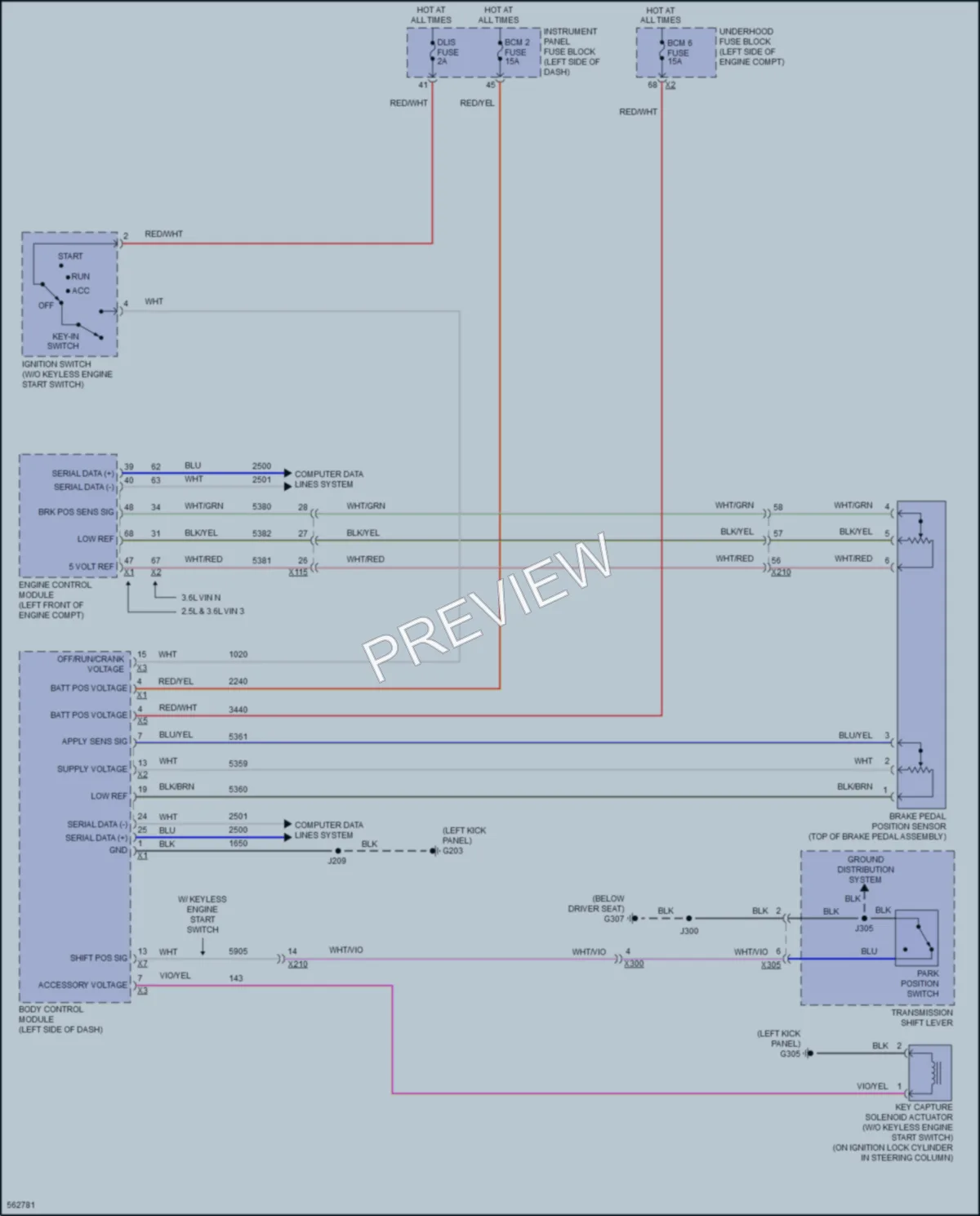 2017 Chevrolet Impala Shift Interlock wiring diagram preview