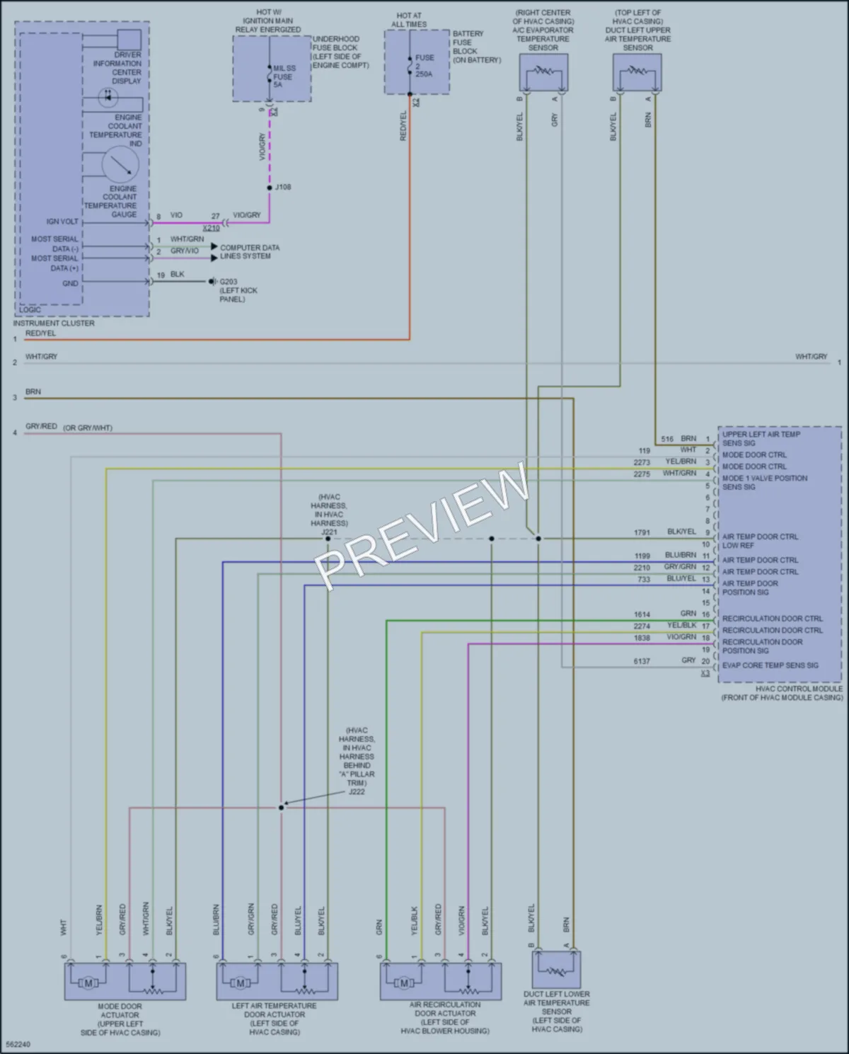 2017 Chevrolet Malibu Air Conditioning wiring diagram preview