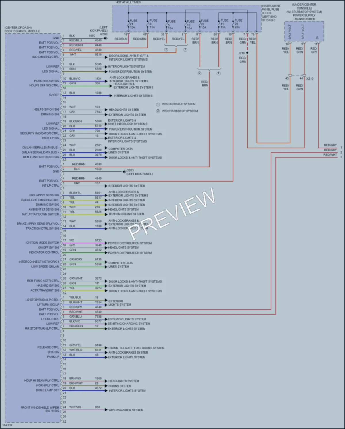 2017 Chevrolet Malibu Body Control Modules wiring diagram preview
