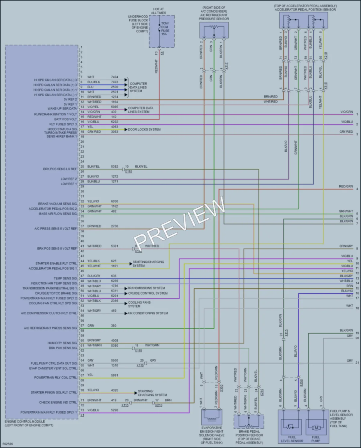 2017 Chevrolet Malibu Engine Performance wiring diagram preview