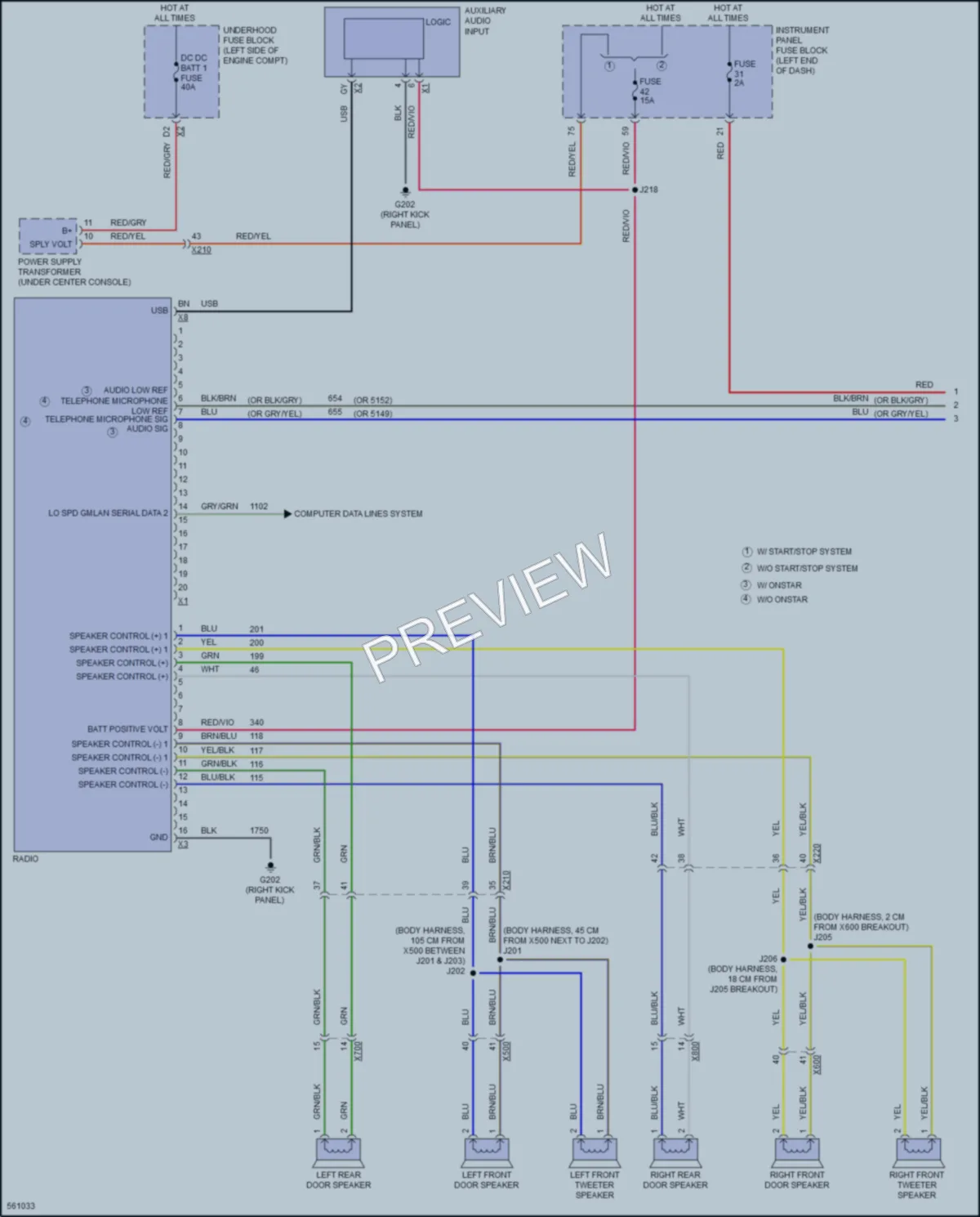 2017 Chevrolet Malibu Radio wiring diagram preview