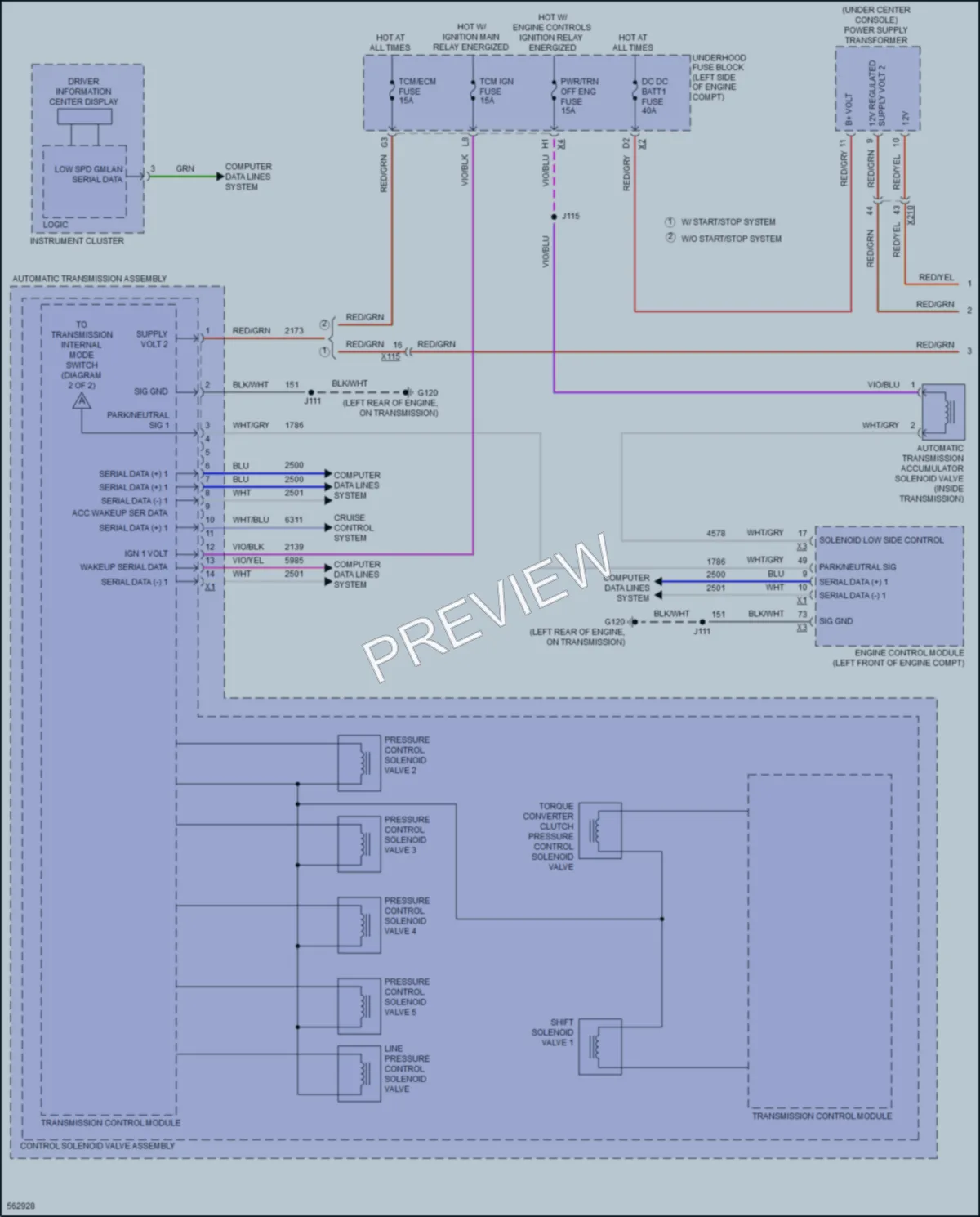 2017 Chevrolet Malibu Transmission wiring diagram preview