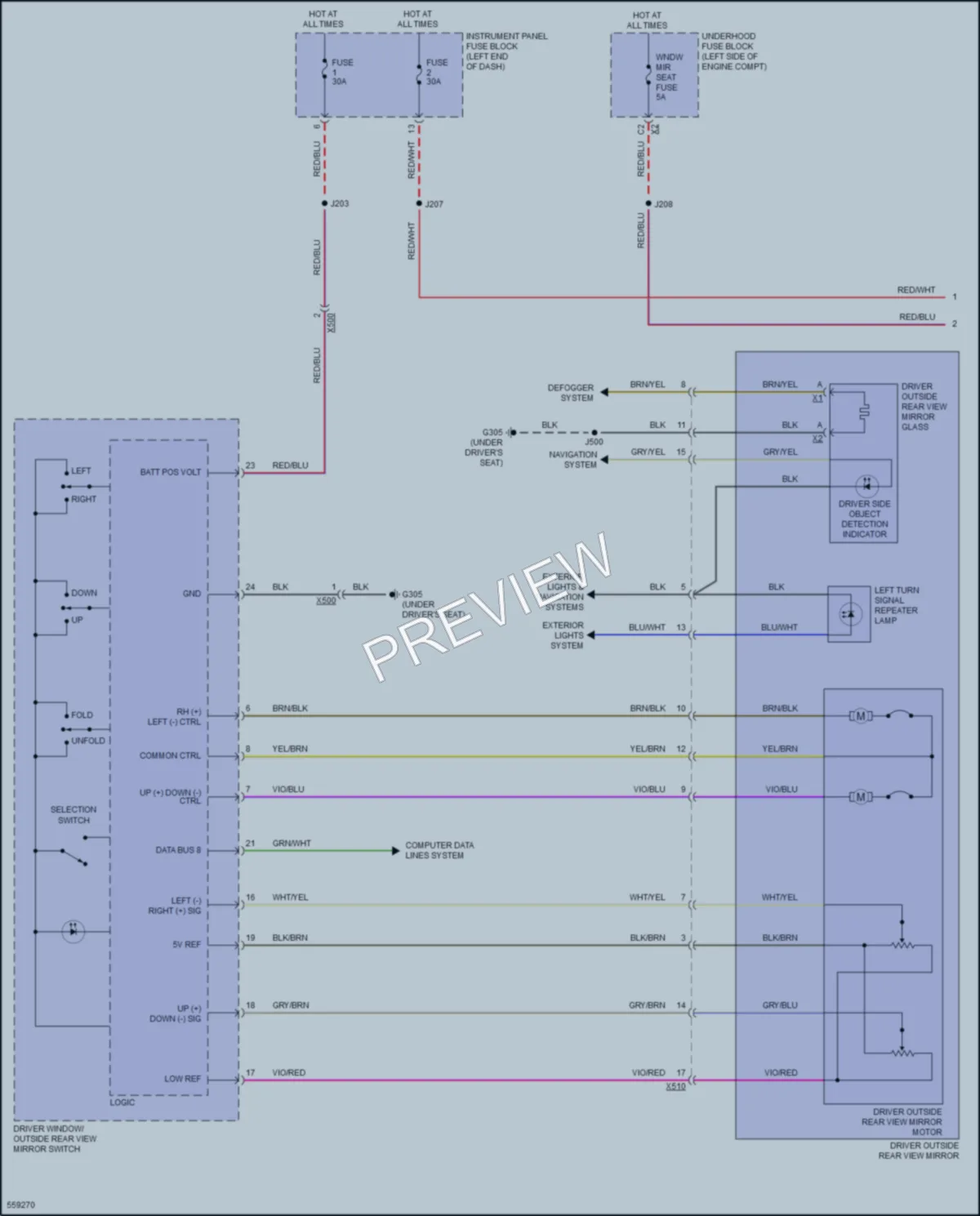 2017 Chevrolet MalibuHybrid Memory Systems wiring diagram preview