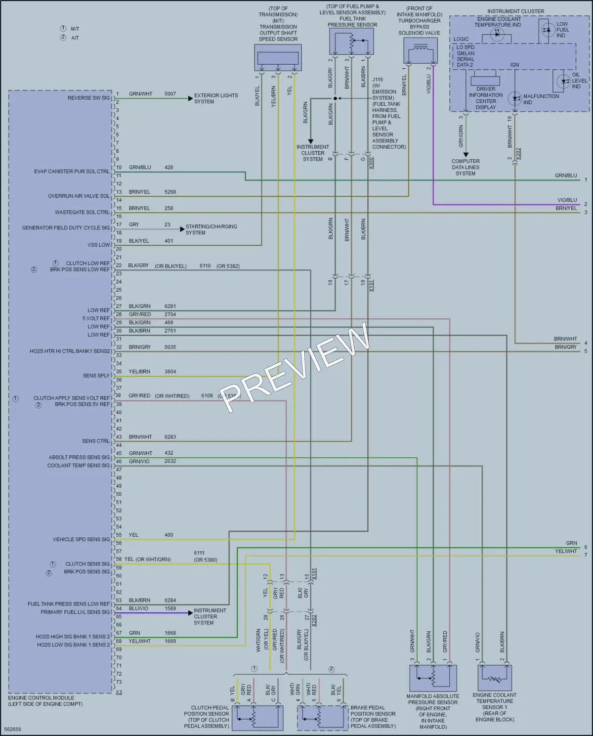2017 Chevrolet Sonic Engine Performance wiring diagram preview