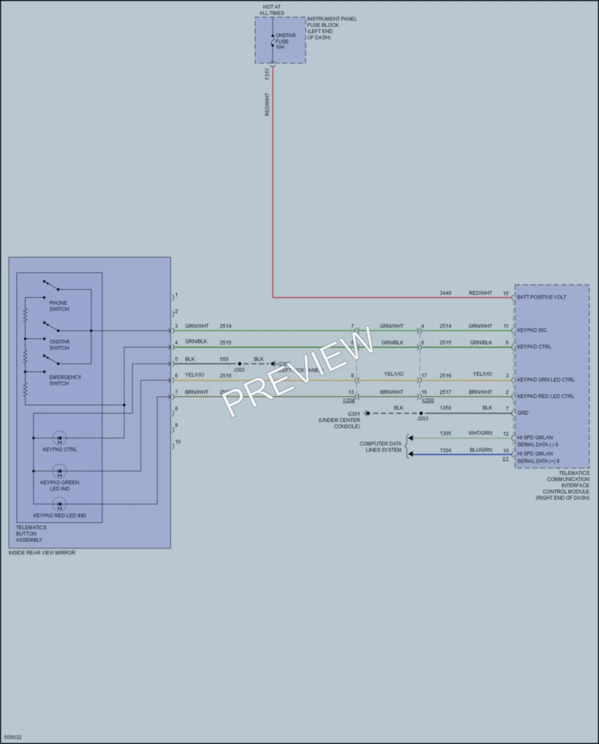 2017 Chevrolet Sonic Power Mirrors wiring diagram preview