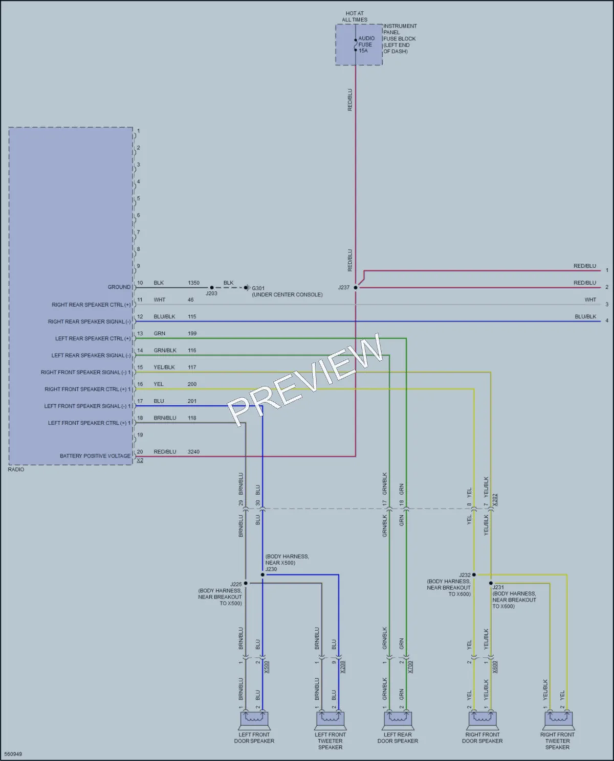 2017 Chevrolet Sonic Radio wiring diagram preview