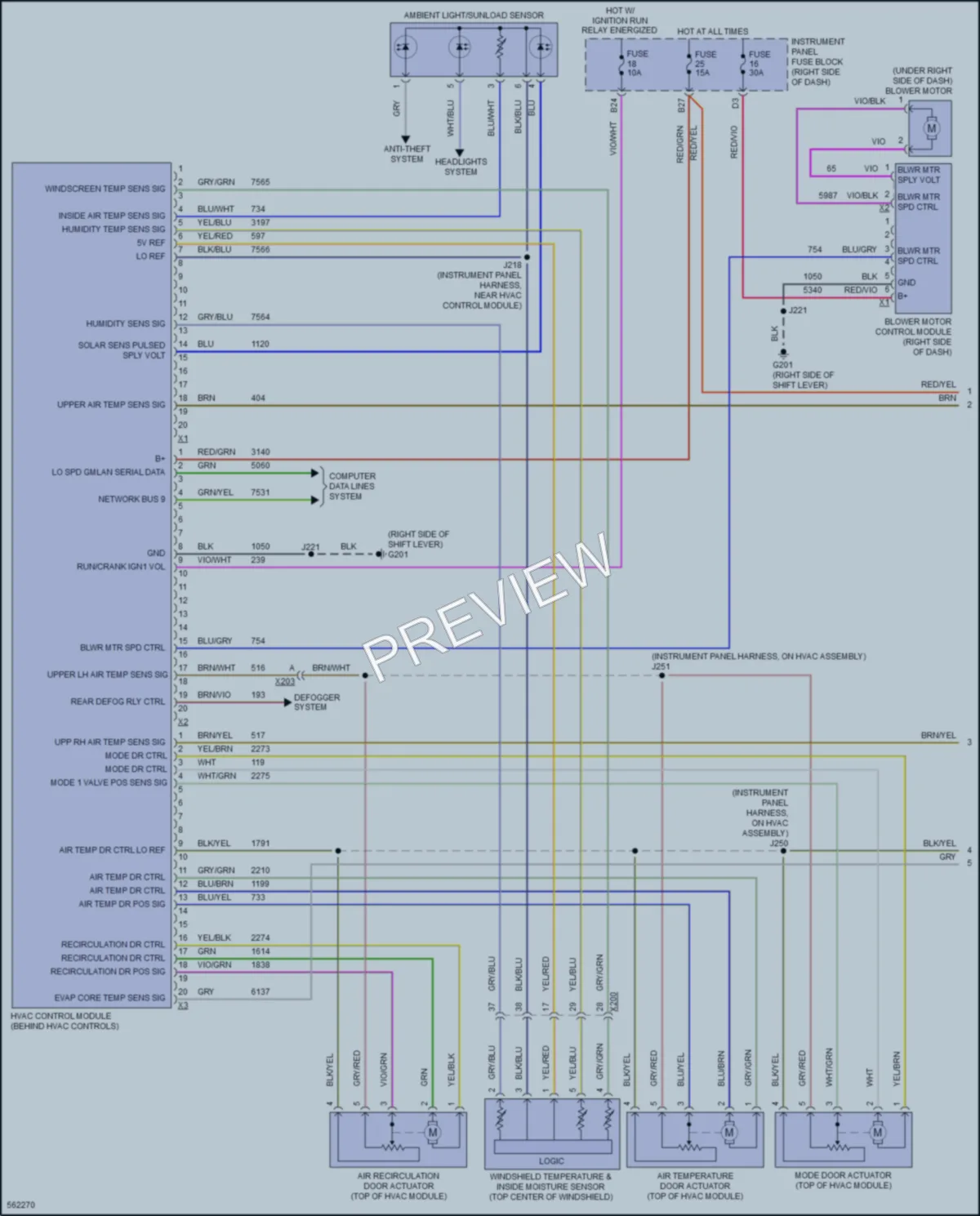 2017 Chevrolet Spark Air Conditioning wiring diagram preview