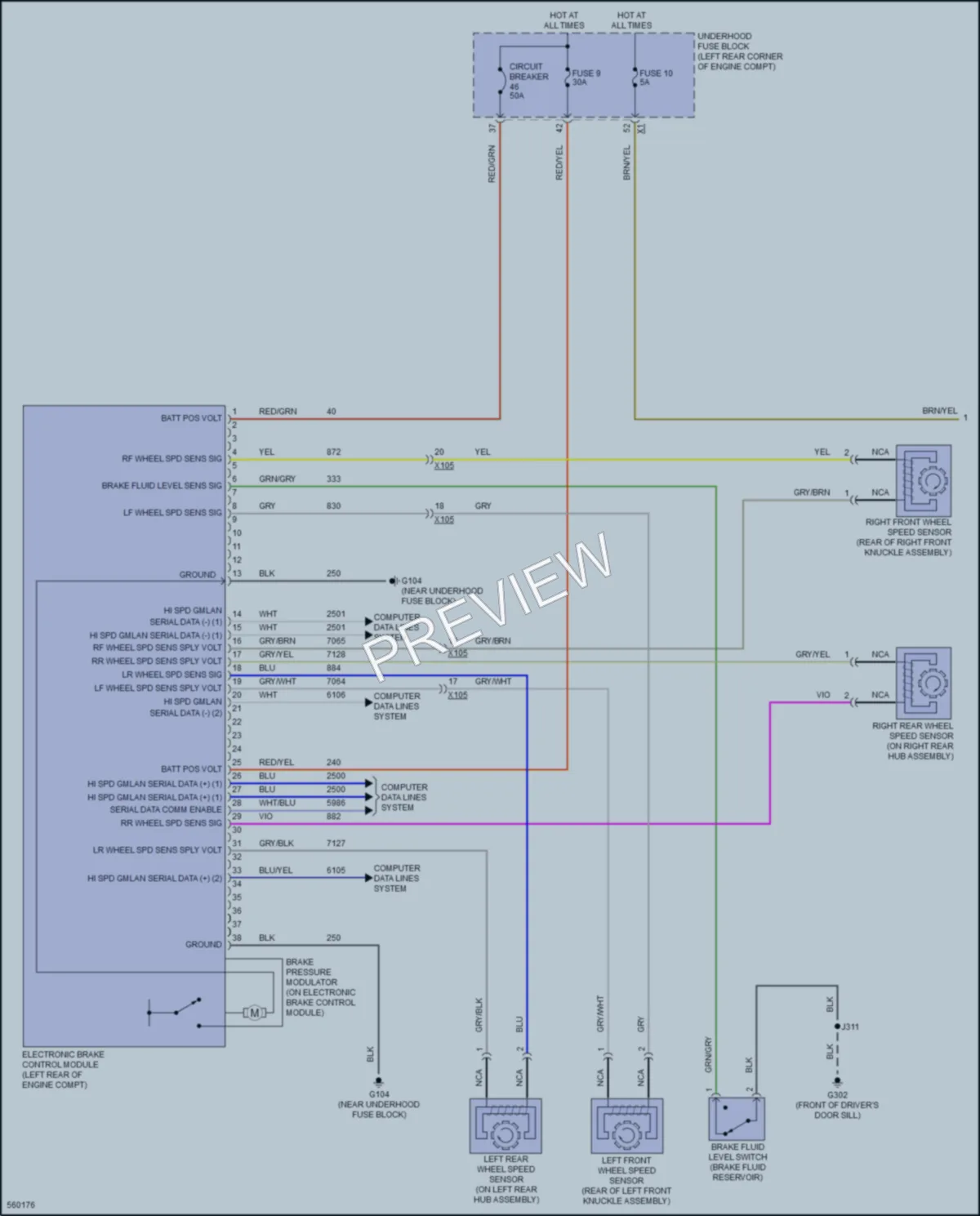 2017 Chevrolet Spark Anti Lock Brakes wiring diagram preview